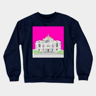 beaux arts in mexico architecture building Crewneck Sweatshirt